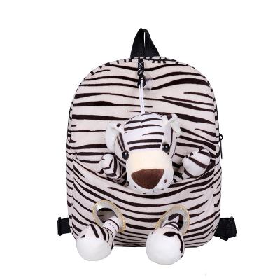 China Anti-theft 3D Cartoon Bags Girls Backpack Plush Animal Toys Backpack Small Infant Kindergarten Kid Backpack Bag for sale