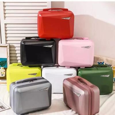 China Popular 14 Inch Make Up Trolley Bag ABS Suitcase Beauty Suitcase for sale