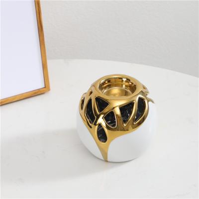 China Wholesale minimalist modern table unique decorative nordic ceramic candle holder for wedding for sale