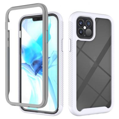 China Ultra Thin Scratch-proof Supply 3 in 1 Clear Acrylic Bumper Cover 360 Full-body Protective PC TPU Mobile Phone Case For Iphone 11Pro for sale