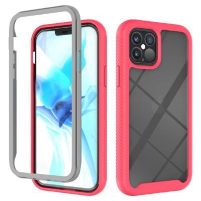 China New Coming Hot Selling Scratchproof Ultra Slim 3 in 1 Clear Acrylic PC TPU Phone Case Bumper Cover For Iphone 11 Case 360 ​​Full for sale