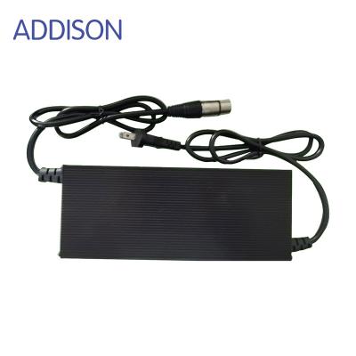 China Electric Jet/Escooter/Ebike...ADDISON 12 cell aluminum shell 36v dc 43.8v 10a lifepo4 battery charger for ebike escooter and motorcycle for sale