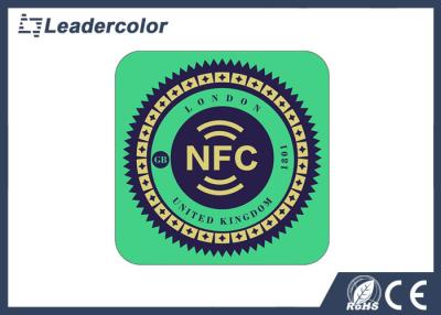 China Etiquetas antis de NFC del metal Ntag216, impresión en offset de las etiquetas engomadas ISO 14443A de NFC en venta