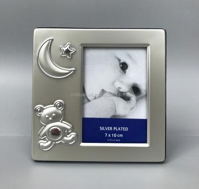 China Modern baby photo frame, mini frame 7x10cm, metal photo picture frame for gift for sale