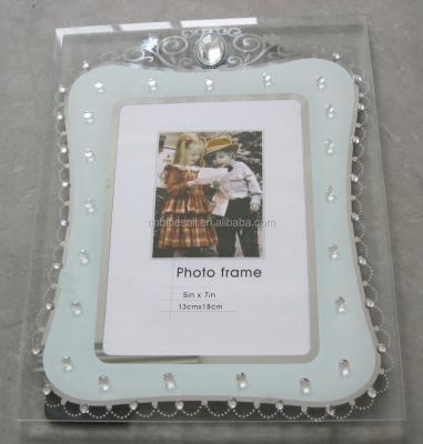 China Glass-to-glass photo frame, crystal glass photo frames, gift shop wholesale for sale