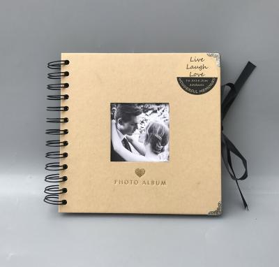 China Simple mini album, 16.5x16.5cm 20 sheets photo album, DIY wrapping paper photo album for sale