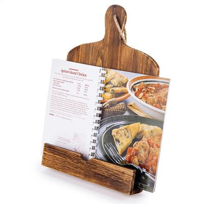 China Wooden Book Stand Kitchen Cutting Board Kitchen Cutting Board Style Recipe Cookbook Stand for sale