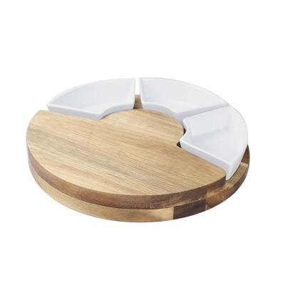 China Sustainable Supply High Quality Unique Design Factory Bamboo Cheese Board For Home, Kitchen for sale