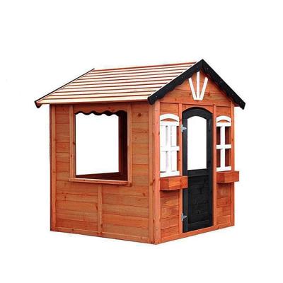 China Easily Assembled Toy Playhouse Outdoor Kids Children's Wooden Doll House Playhouse Wooden Playhouse Wooden Playhouse Playhouse for sale