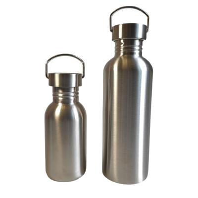 China Factory Directly Sales Sustainable Bestselling Single Wall Stainless Steel Sport Metal Water Bottle for sale