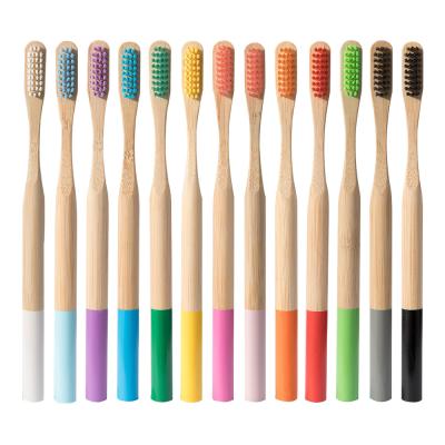 China All Natural Custom Biodegradable Charcoal Bamboo Toothbrush BPA Free Eco-Friendly For Kid Adult for sale