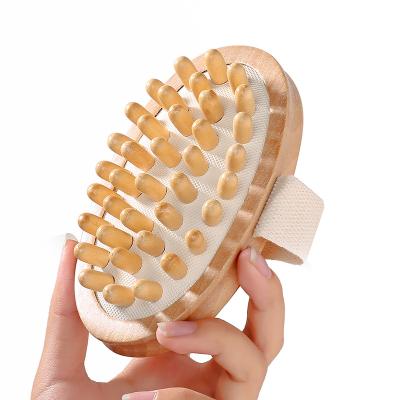 China Natural Eco-friendly Wooden Body Waste Duct Massager for sale