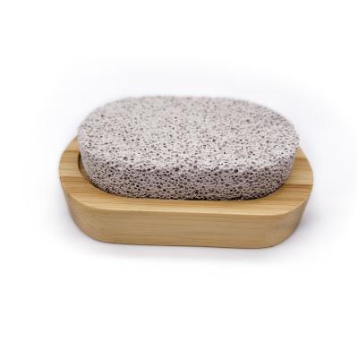 China Custom Natural Bamboo Wooden Boar Hand Stiffens Foot Wash Massage Bath Soft Pumice Brush for sale