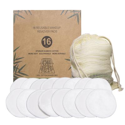 China Non-Toxic Eco-Friendly Reusable Washable Cotton Makeup Remover Pads for sale