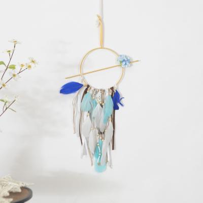 China Indian Dropshipping Handmade Light Up Dreamcatcher LED Metal Circles For Life Catcher Dream Flower for sale