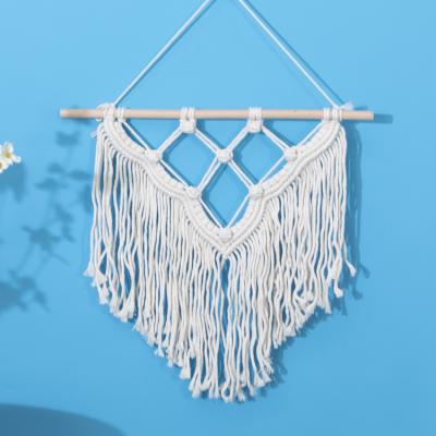 China Home Handmade Woven Wall Hanging Bohemian Bohemian Beauty Macrame Tapestry Art Decor Drop Shipping for sale