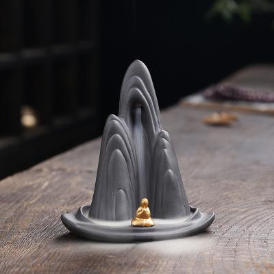 China New Chinese Incense Fashion Backflow Holder Bakhoor Thurible Censer Cone Censer For Widely Use Living Room for sale