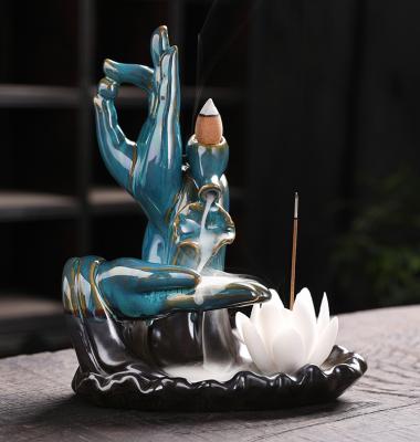 China New Chinese Incense Backflow Holder Bakhoor Thurible Censer Censer Fountain For Widely Use Living Room for sale