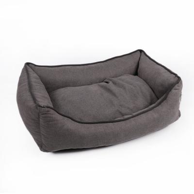 China Free Sample Sofa Hot Selling Solid Color Breathable Comfortable Washable Goods Plush Durable Pet Beds Large And Accessories Pets Small for sale