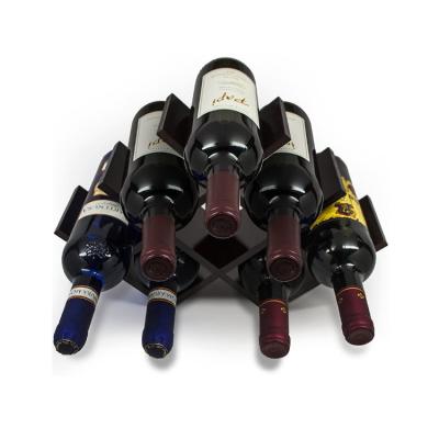 China Viable Wholesale Handmade 8 Bottle Wine Display Rack Butterfly Wine Rack for sale