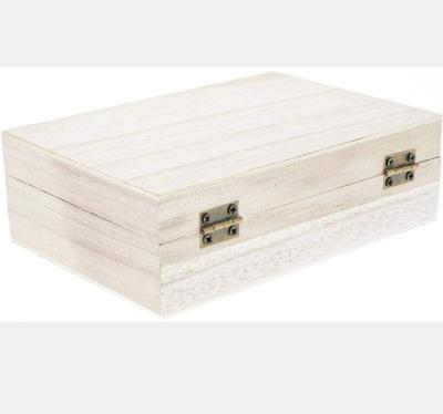 China China Wholesale Cheapest Unfinished Wooden 6-Pack Jewelry Box With Locking Clasp for sale