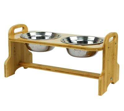 China Unique Popular Quality Product Guaranteed Sustainable Pet Food Wooden Dish for sale