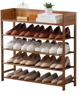 China Expandable Bed Furniture Wooden Shoe Rack Shelf Stretch Shelves Portable Cabinet Modern Shoe Organizer for Entryway for sale