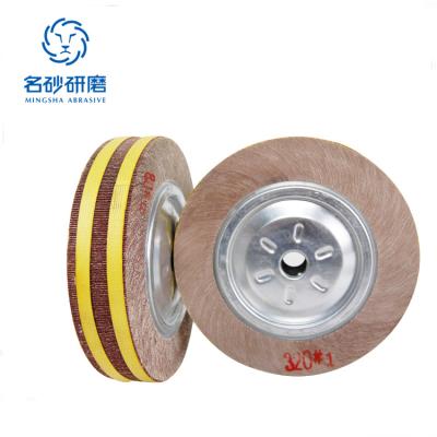 China Polishing Fin Surface Sanding Wheels With Silicon Carbide Sandpaper for sale