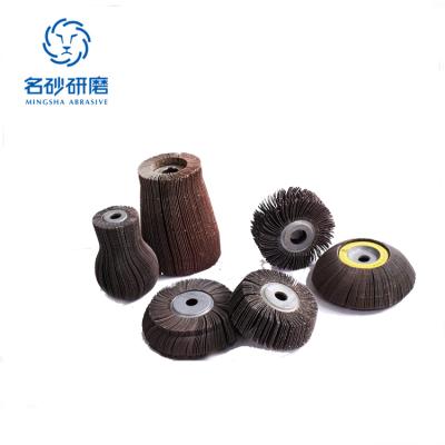 China Customized Inner Polishing Fin Abrasive Sanding Wheel For Polishing Stainless Steel Wood Cutting Board for sale