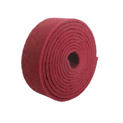 China Nylon Nonwoven Stainless Steel Wheel / Scrubbing Pad Roll For Cleaning Abrasive Tool Rust Removal Polish for sale