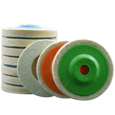 China Felt Abrasive Disc Wool Tool Polishing Buffing Wheel For Glass Metal Nonmetal for sale