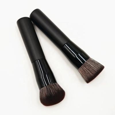 China Wholesale Multi Flat Pad Round Cover Flat Brush Factory Function Liquid Base Powder Bronzer Makeup Brush for sale