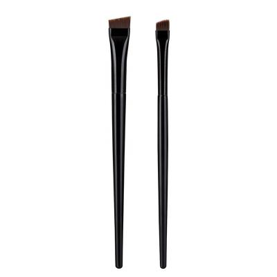 China Flat Sweep Ultra Fine Thin Eye Makeup Brush Eyeliner Eye Liner Blending Brush Angled Gel Liquid Eyeliner Tilted Eyebrow Brush for sale