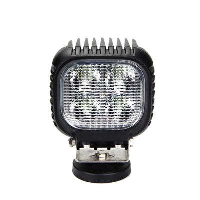 China 40w Work Light 5 Diecast Aluminum Housing Semi Round Inch 40w Led Work Light Magnetic Base 40w 4x4 Working Light Bar for sale