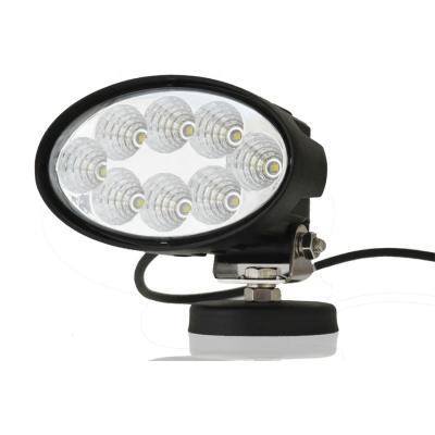 China Oval 7 Inch 40w 8 LED Die Cast Aluminum Housing Operating Light With 360 Degree Rotatable Braket for sale