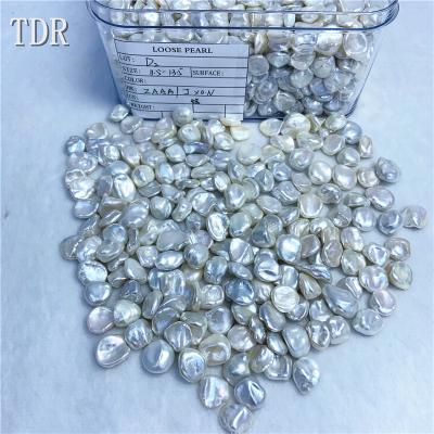 China Freshwater Pearl Small Keshi Loosely 10.5-13.5mm Pearl White Color Freshwater Pearls for sale