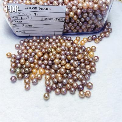 China Freshwater pearl freshwater pearl pearl 6.5-7.5 mm high quality natural color for sale