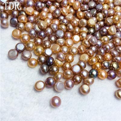 China Natural Freshwater Pearl Color Button Loose Beads 6.5-7mm Freshwater Pearl From China for sale