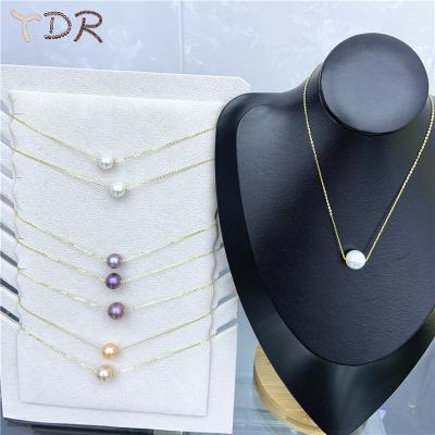 China Genuine Freshwater Pearl Pearl 11-13mm Silver White And Nature Color Freshwater Pearl Necklace For Bridesmaids Gift for sale