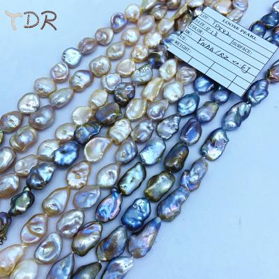 China Pearl Straight Drill About 11-13 Mm Size Good Quality Irregular Natural Freshwater Freshwater Keshi Pearl for sale