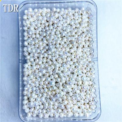 China Freshwater Pearl 8-10mm Freshwater Pearls Drop Shape Loose Core Baroque Pearl White Color for sale