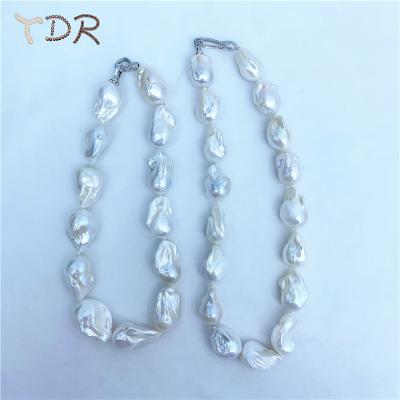 China Freshwater pearl about 18-22 mm 3a grade wholesale baroque necklace natural freshwater pearls for sale