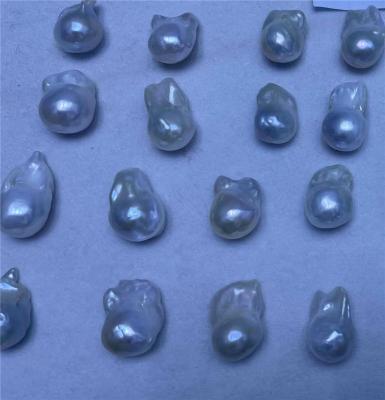 China Pearl Freshwater Freshwater Pearls Core Baroque Pearl Loose 13-15 Mm Small Size White Color for sale