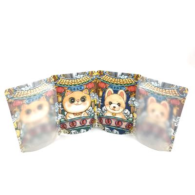 China Recyclable Custom Aluminum Foil Moisture Barrier Heat Sealable Dry Food Packaging Doypack Stand Up Pouch For Crispy Durian for sale