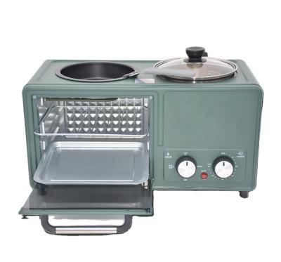 China 1600W Car 3 in 1 Breakfast Maker with Oven and Stove Boiler for Household Cooking for sale