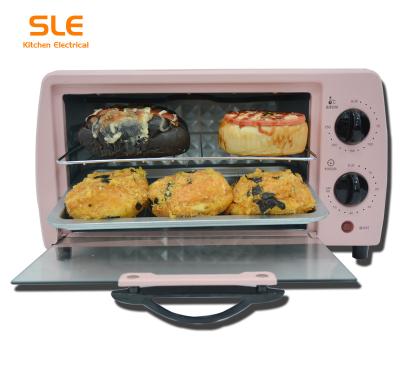 China 2020 Pink Beautiful Style Commercial Mini 9L Pizza Supply Electric Baking Oven for sale