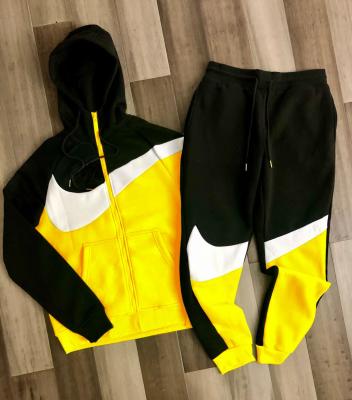 China Wholesale Men's Jogging Tracksuit Men's Patchwork Zipper Sweatsuits Breathable Cardigan Sweatshirts Hoodies Unisex Zipper for sale