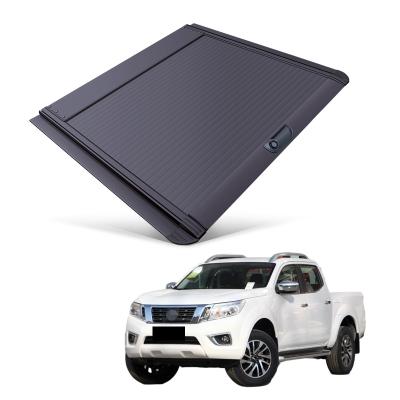 China Tailbox Car Parts Roll Cover Up Pick Up Truck Aluminum Alloy Tonneau Cover For Nissan Navara 2015+ for sale