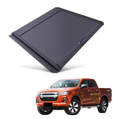 China Tailbox Car Parts Roll Cover Up Pick Up Truck Aluminum Alloy Tonneau Cover For Isuzu 2012+ D-Max for sale