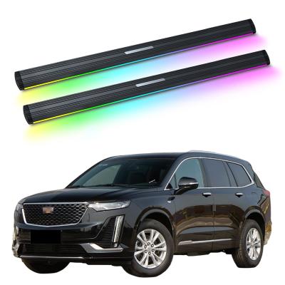 China Electric Power Side Step Running Board Electric Auto Neon Led Light For Cadillac XT6 2019+ for sale